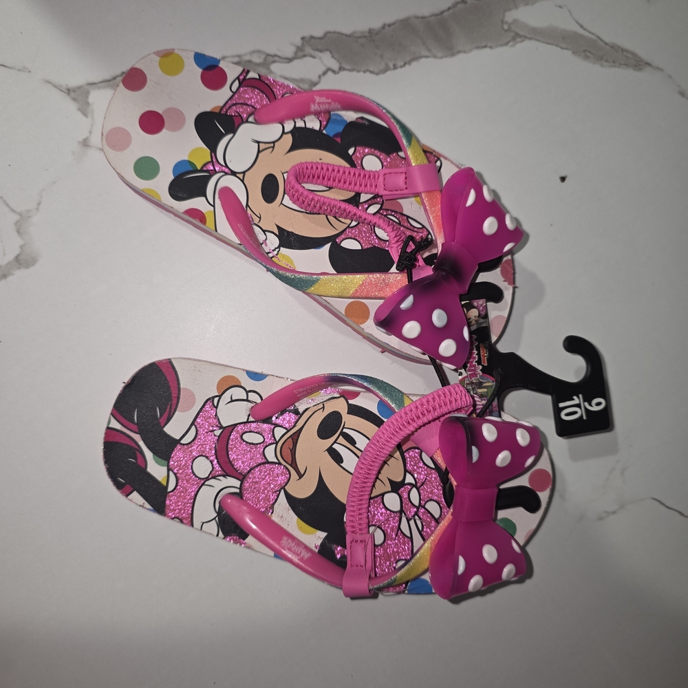 Disney Minnie Mouse Pink Polka Dot Sandals